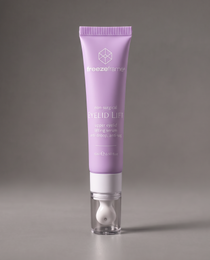 freezeframe EYELID LIFT 15ml non-surgical upper eyelid lifting serum in purple packaging with cooling ceramic applicator, designed to visibly lift, firm and tighten the appearance of drooping and sagging upper eyelids.