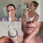 freezeframe LIP INJECTION needle-free lip plumping treatment featured in a user-generated skincare video demonstrating the product and its fuller-looking lip benefits.